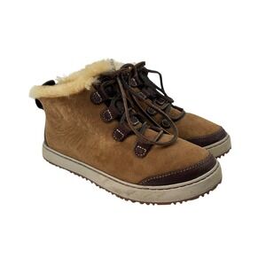 L.L. Bean Mountainside Wicked Good‎ Suede Ankle Boots Lined Brown Women's 6